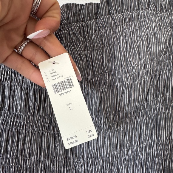 🥀SOLD🥀🥀NWT Anthropologie Strapless Smocked Mini Dress - Picture 4 of 6